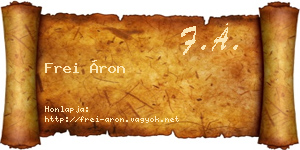 Frei Áron névjegykártya